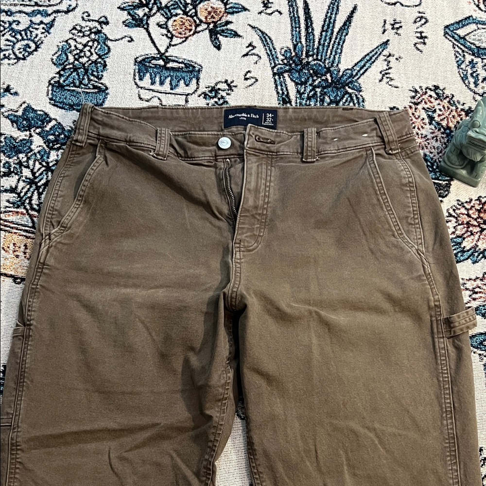 Abercrombie & Fitch Olive/Brown Men’s Cargo Pants
